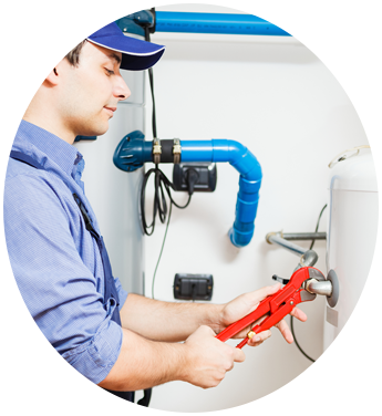 Man Working On Heater
